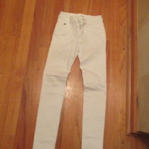 Girls Hudson jeans white size 8